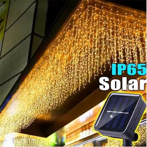 Guirlande solaire effet glaçon – 3,5 m