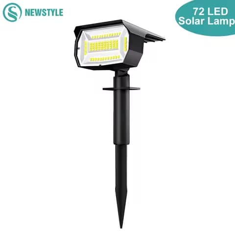 Projecteur solaire paysage 72 ou 68 LED – IP65, 3 modes