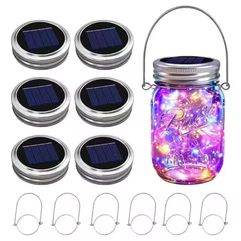 Guirlandes solaires Mason jar – 30 LED, 3 m (sans pots)